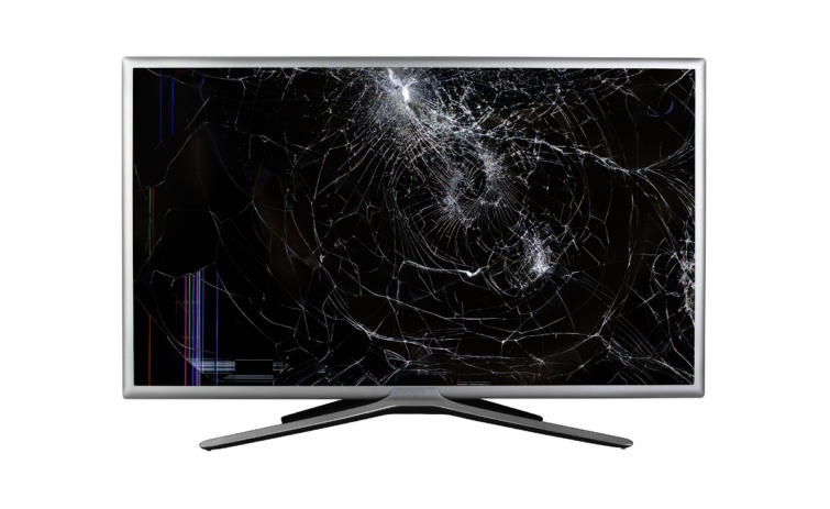Összetört televízió