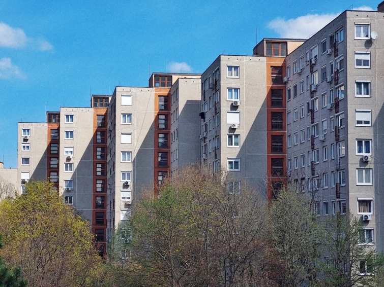 Panelházak teteje Gazdagréten