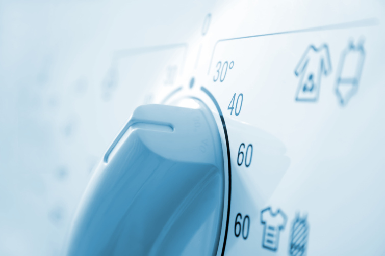 40 fokra állított mosógép kapcsoló