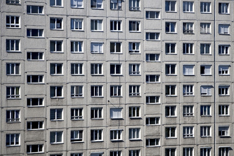 Egy panelból készült háztömb