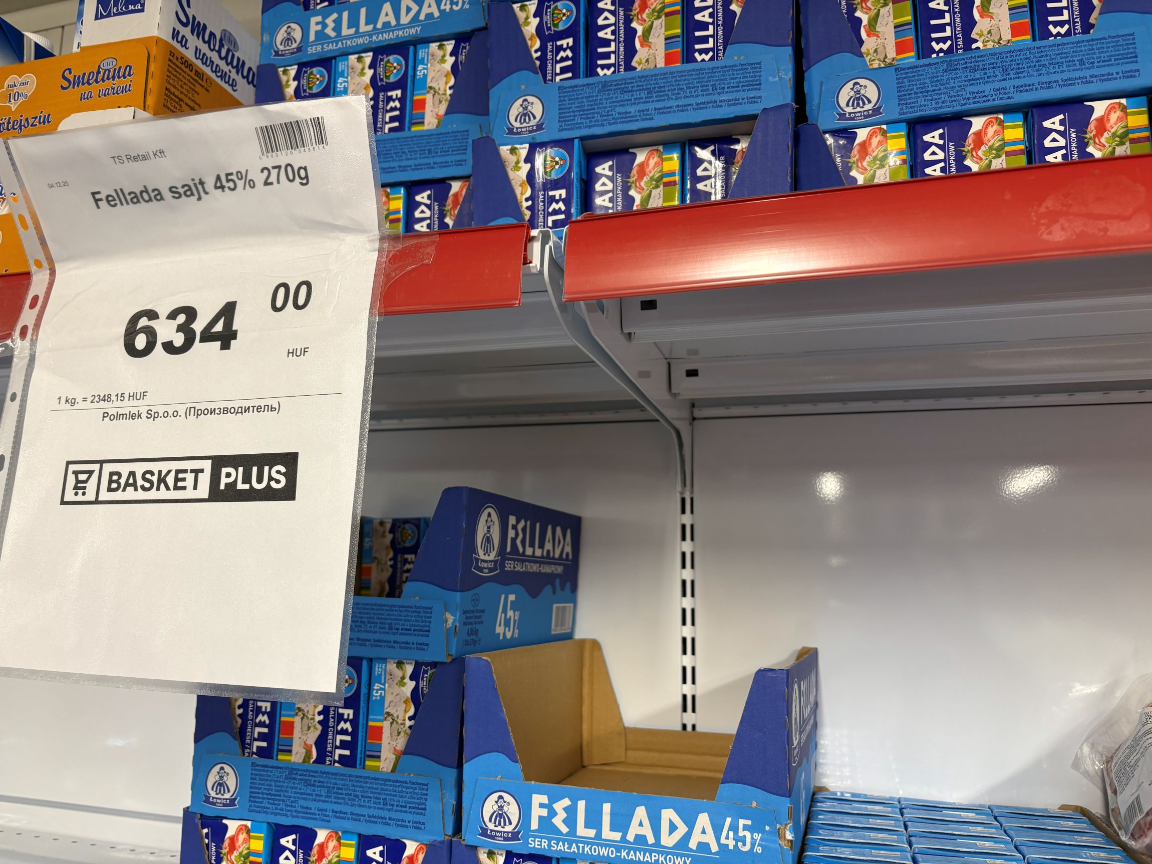 Árucikkek az első magyarországi Basket Plus diszkontban