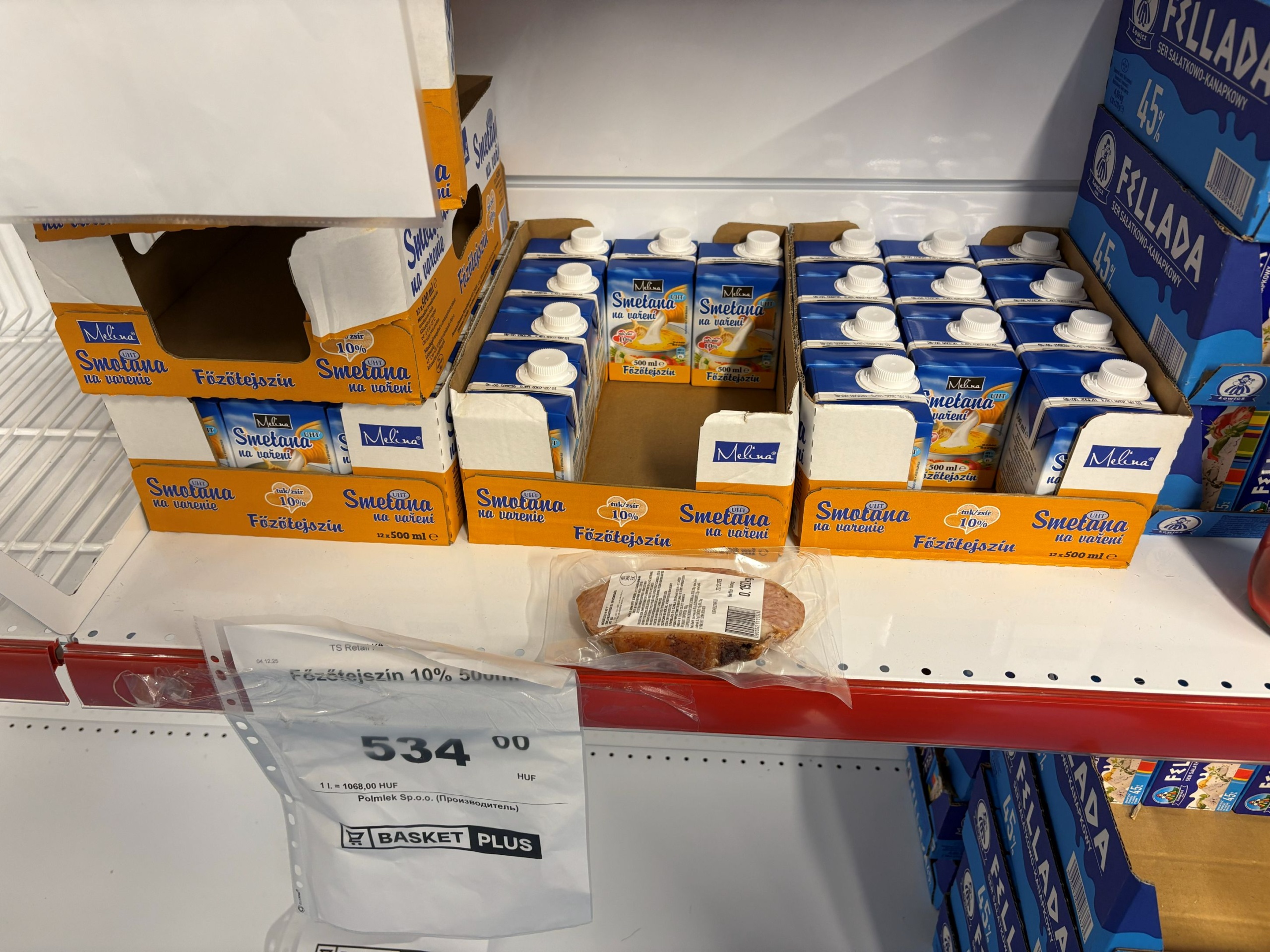 Árucikkek az első magyarországi Basket Plus diszkontban