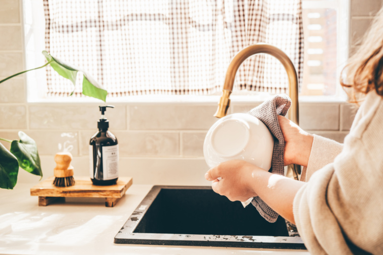 Arany színű mosogató