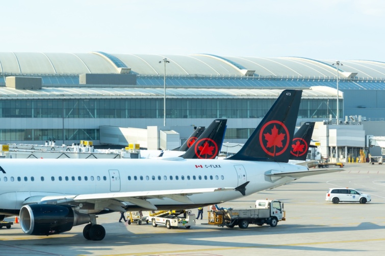 Az Air Canada gépei a torontói repülőtéren