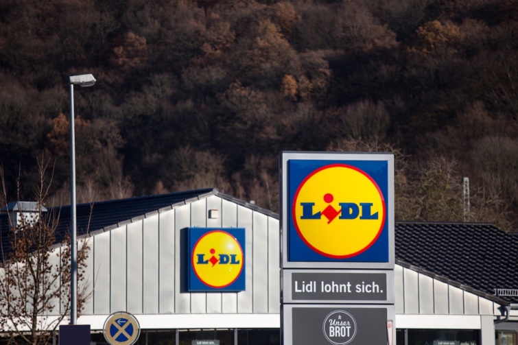 Lidl üzlet cégére Németországban