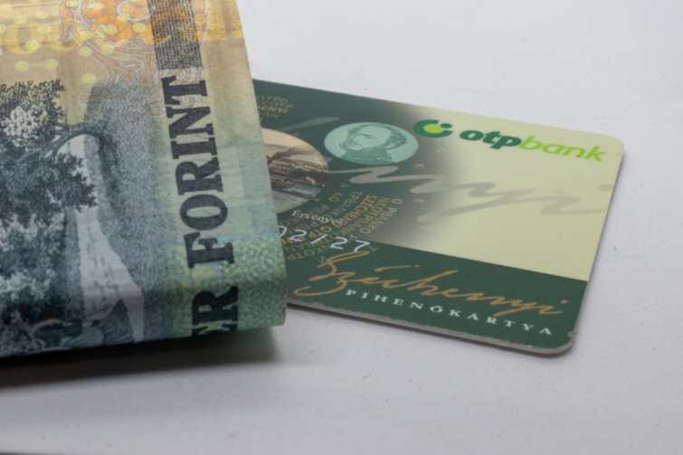 SZÉP-kártya és egy 20 forintos