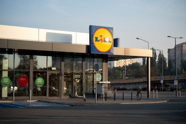 A Lidl egyik áruháza.